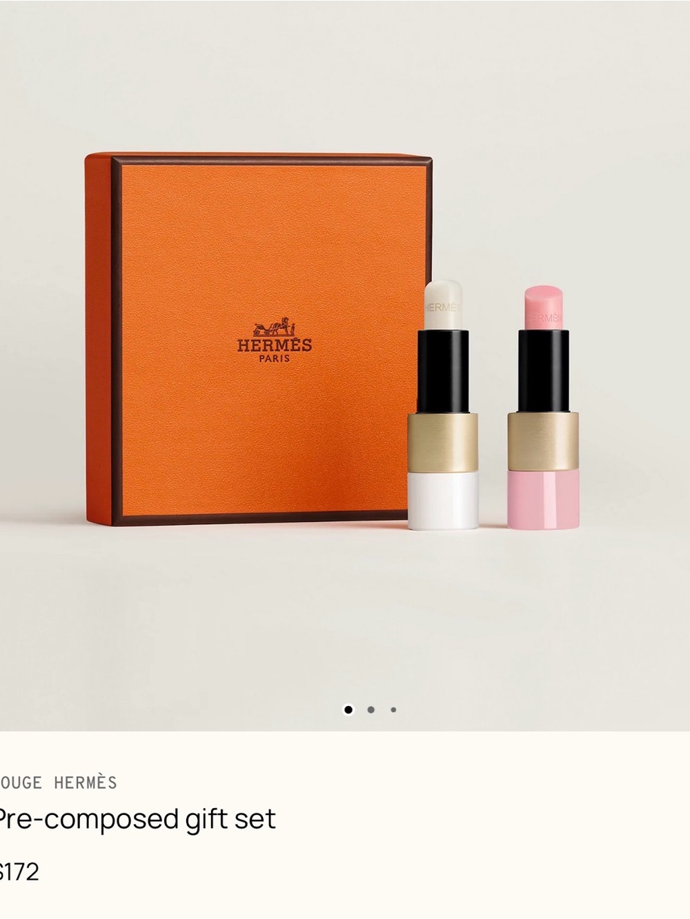 Hermes Lip Balm Duo gift set